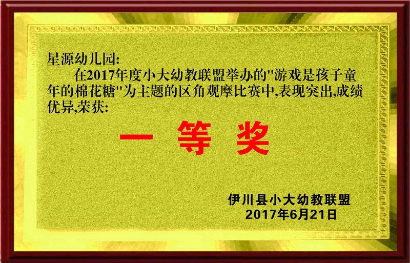 一等奖